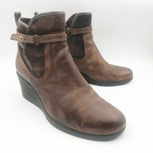 UGG Emalie Waterproof Leather Wedge Booties